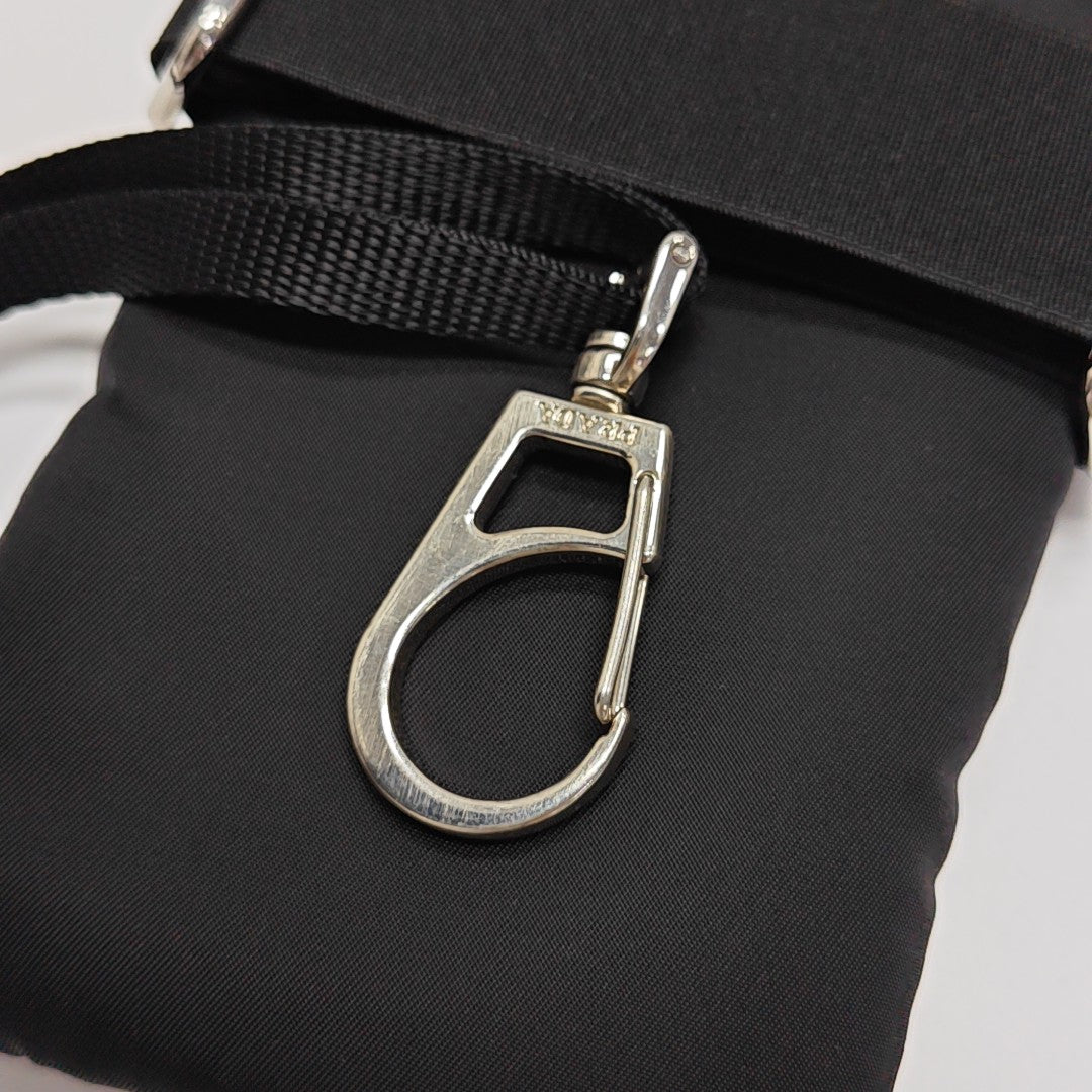 Nylon Shoulder Bag Black