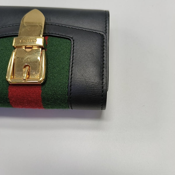 Sylvie Calfskin Black Wallet