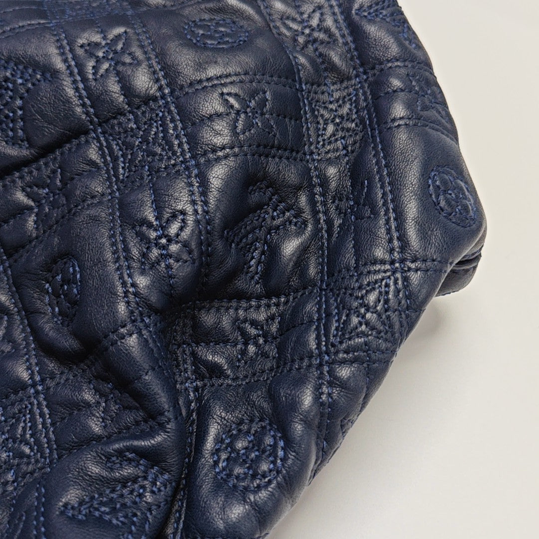 LILIA PM Monogram Calfskin Blue