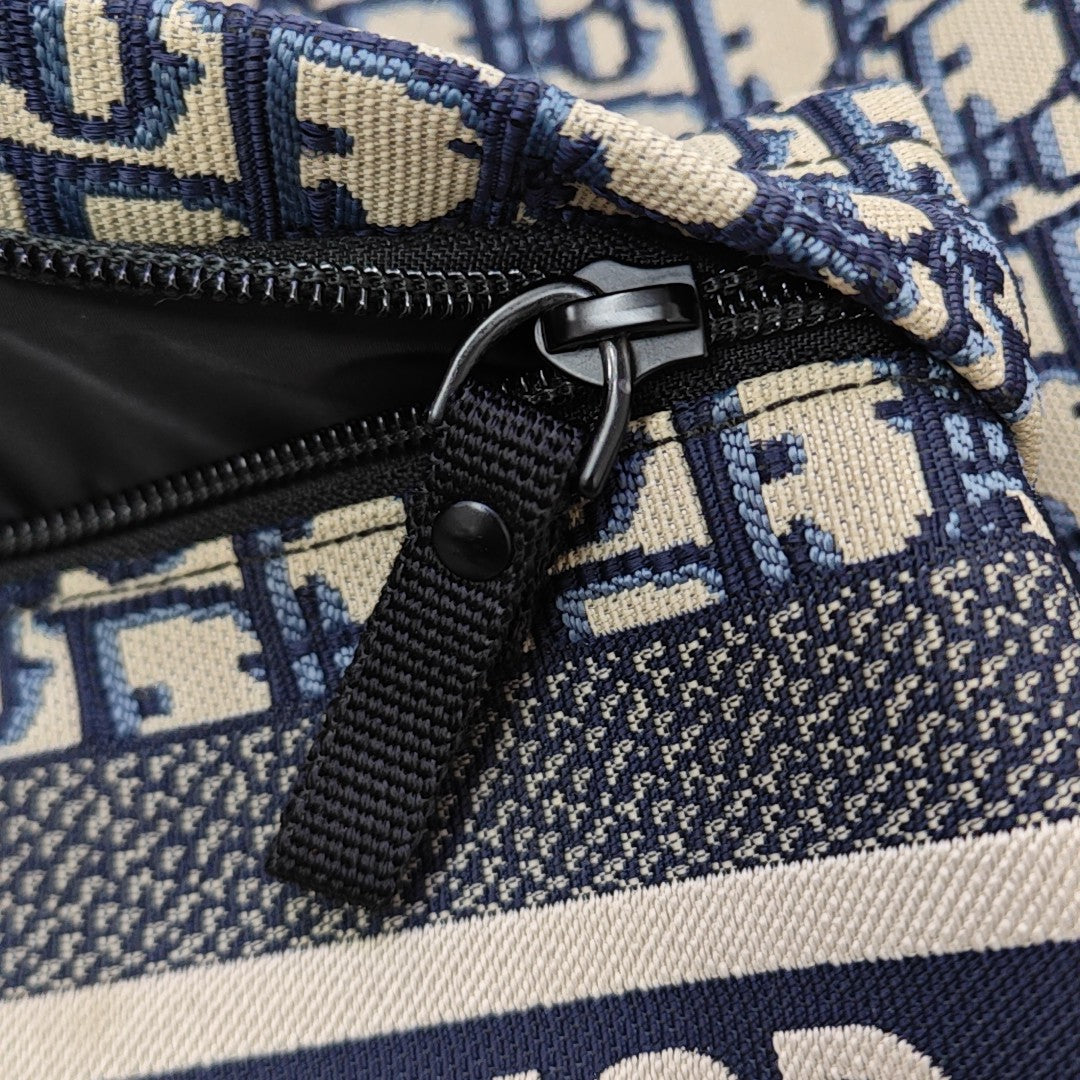 Diortravel Oblique Canvas Blue