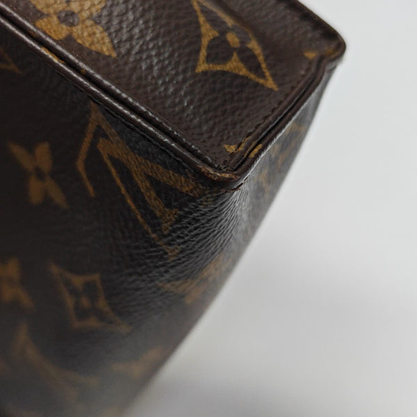 TOILET POCKET 19 Monogram Coated Canvas Brown
