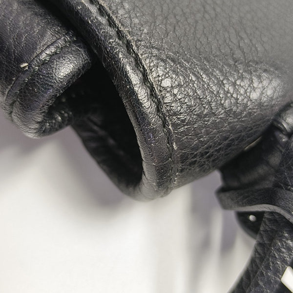 Calfskin Shoulder Bag Black