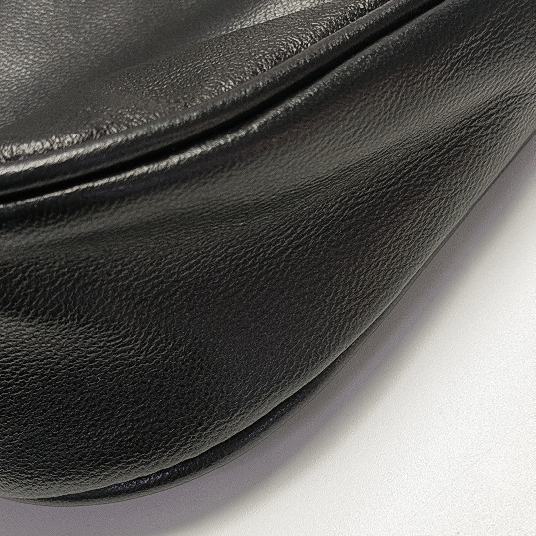 Lambskin Top Handle Bag Black