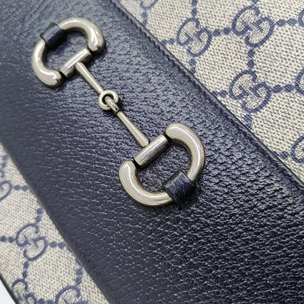 Horsebit 1955 Small Monogram Coated Canvas Beige
