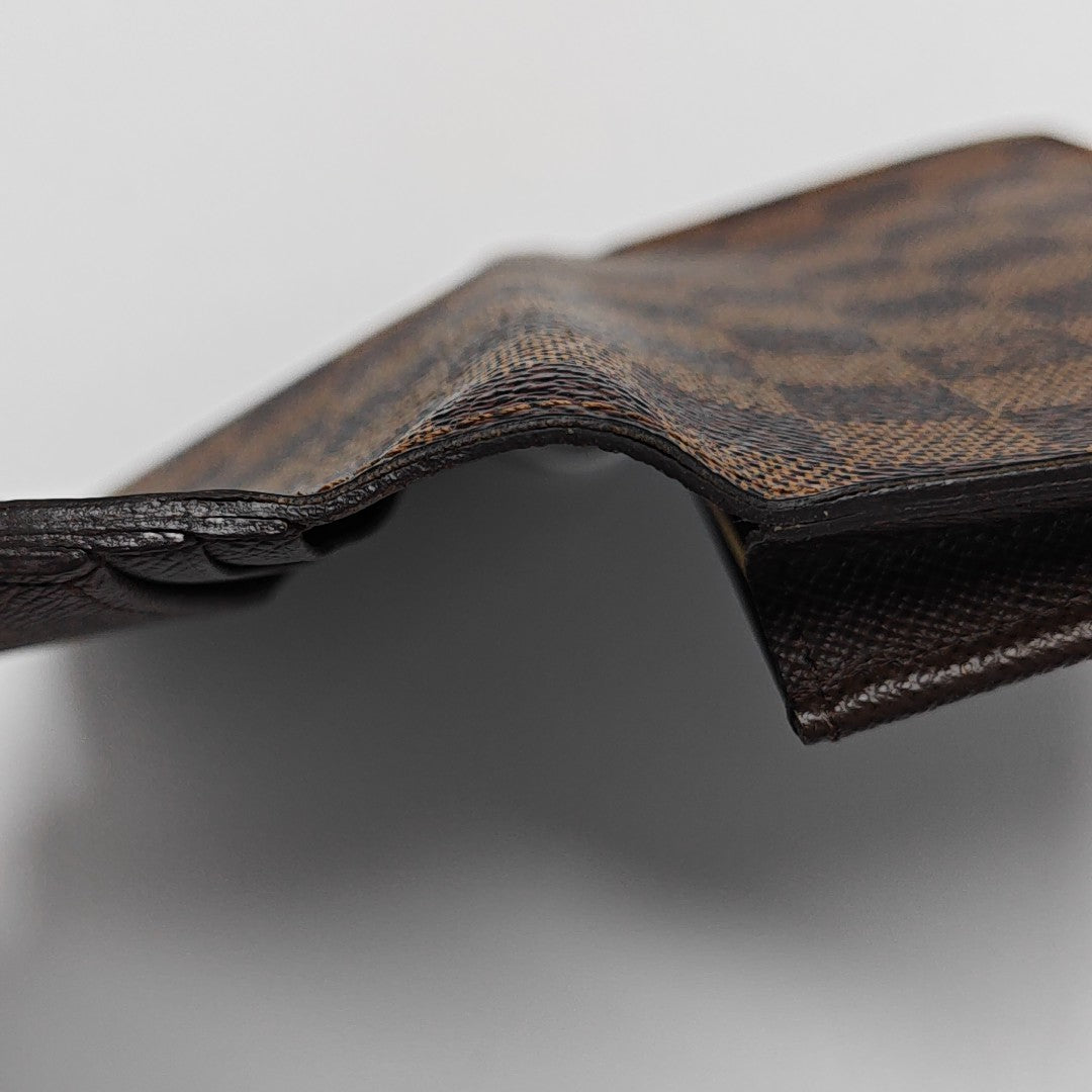JAMES Damier Ebene Coated Canvas Brown
