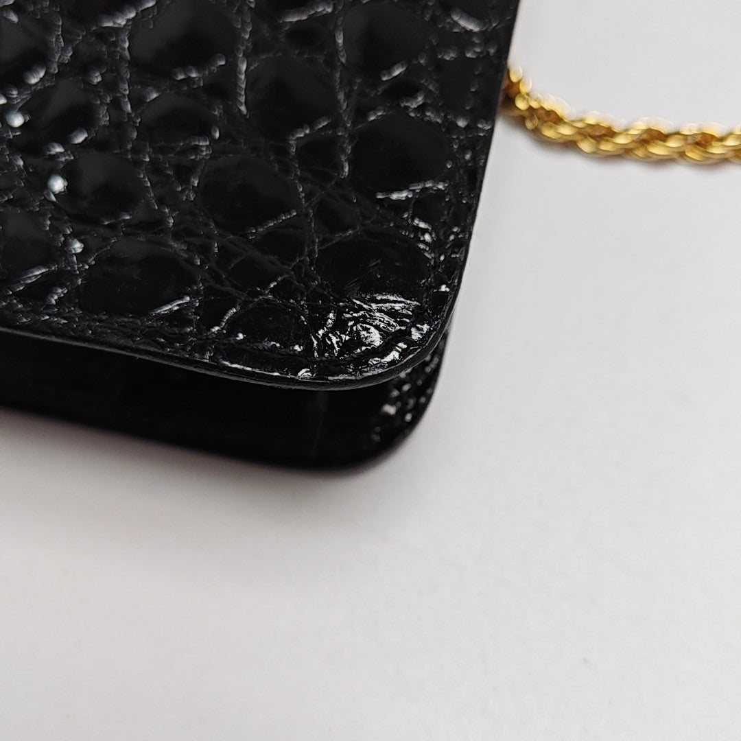 Calfskin Shoulder Bag Black