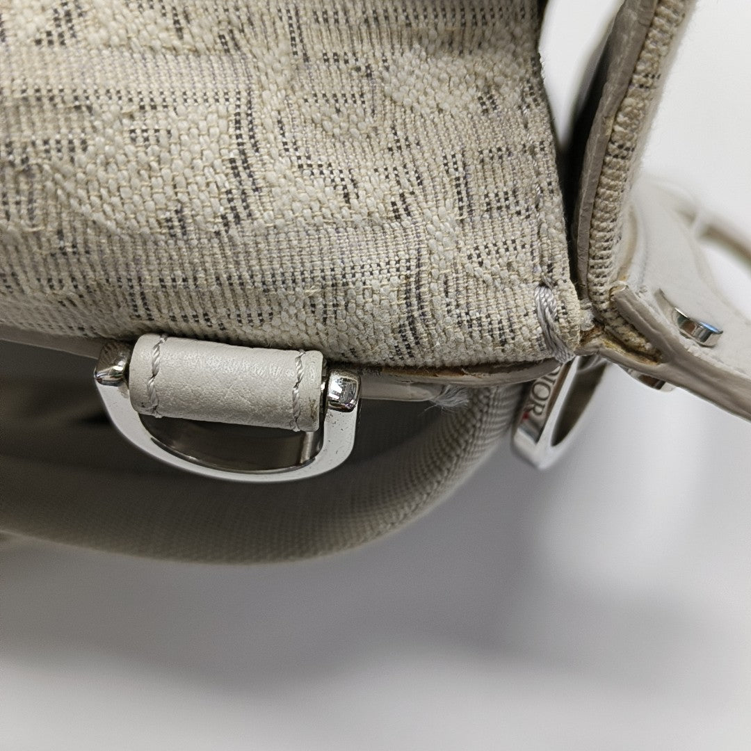 Saddle Mini Piel de Becerro Blanco