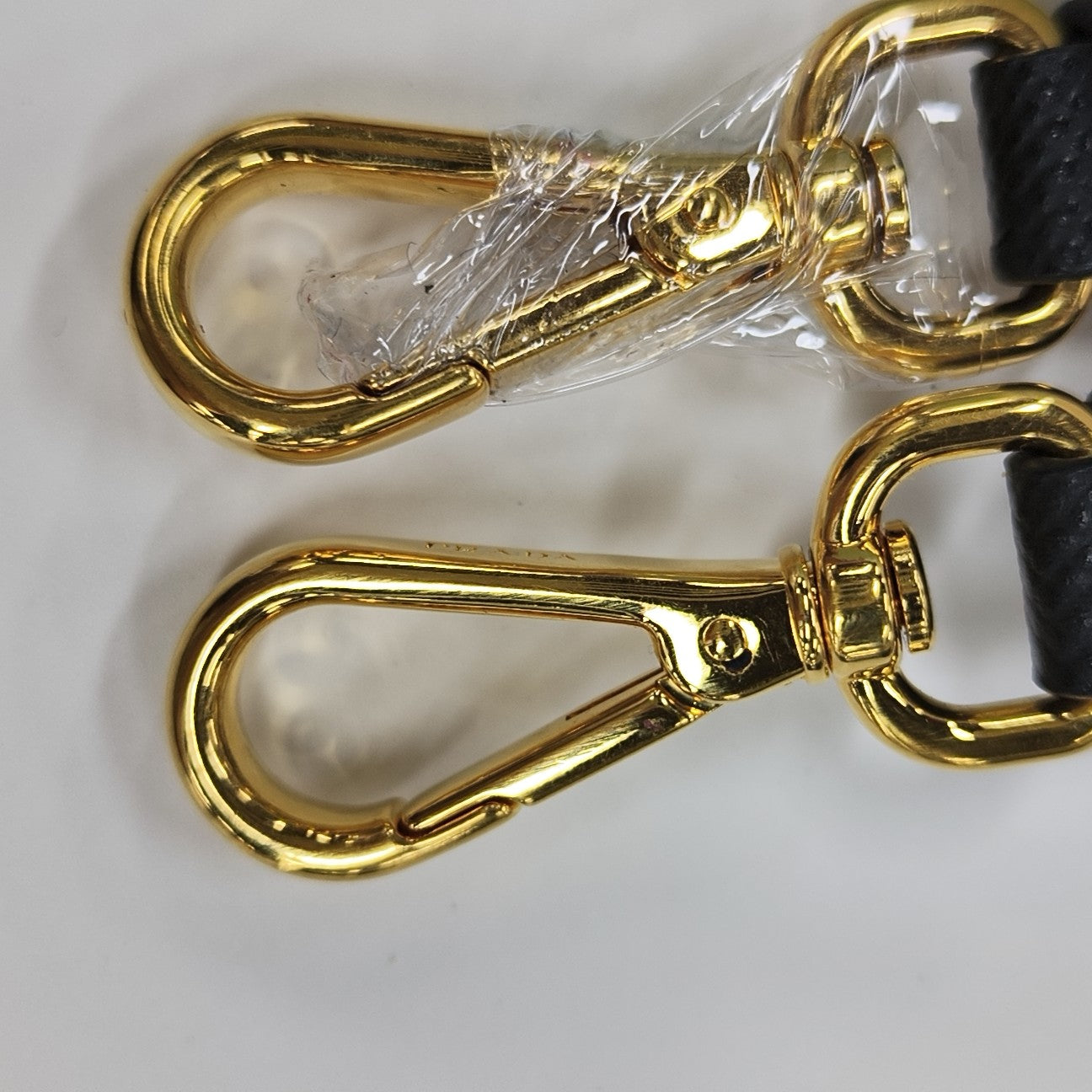 Double Medium Saffiano Calfskin Black