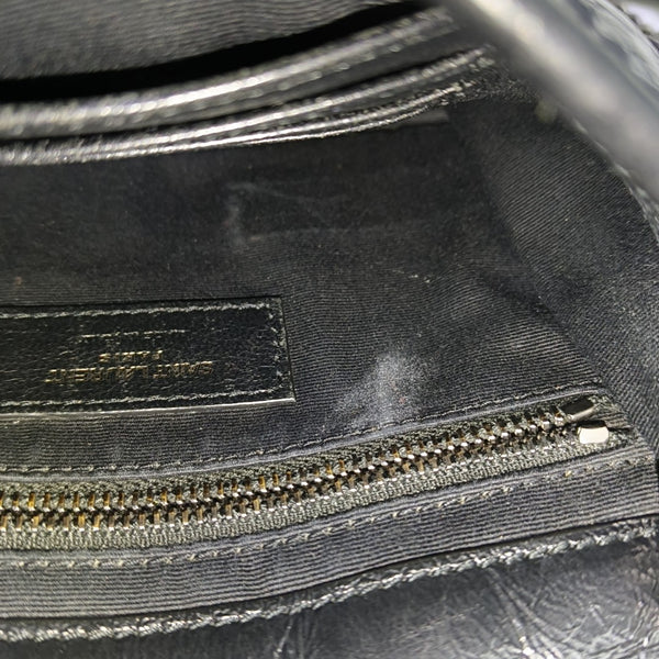 NIKI Mini Chevron Calfskin Black