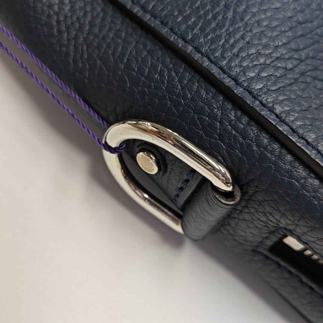 Calfskin Shoulder Bag Blue