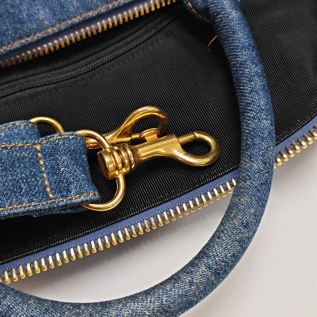 Denim Shoulder Bag Blue