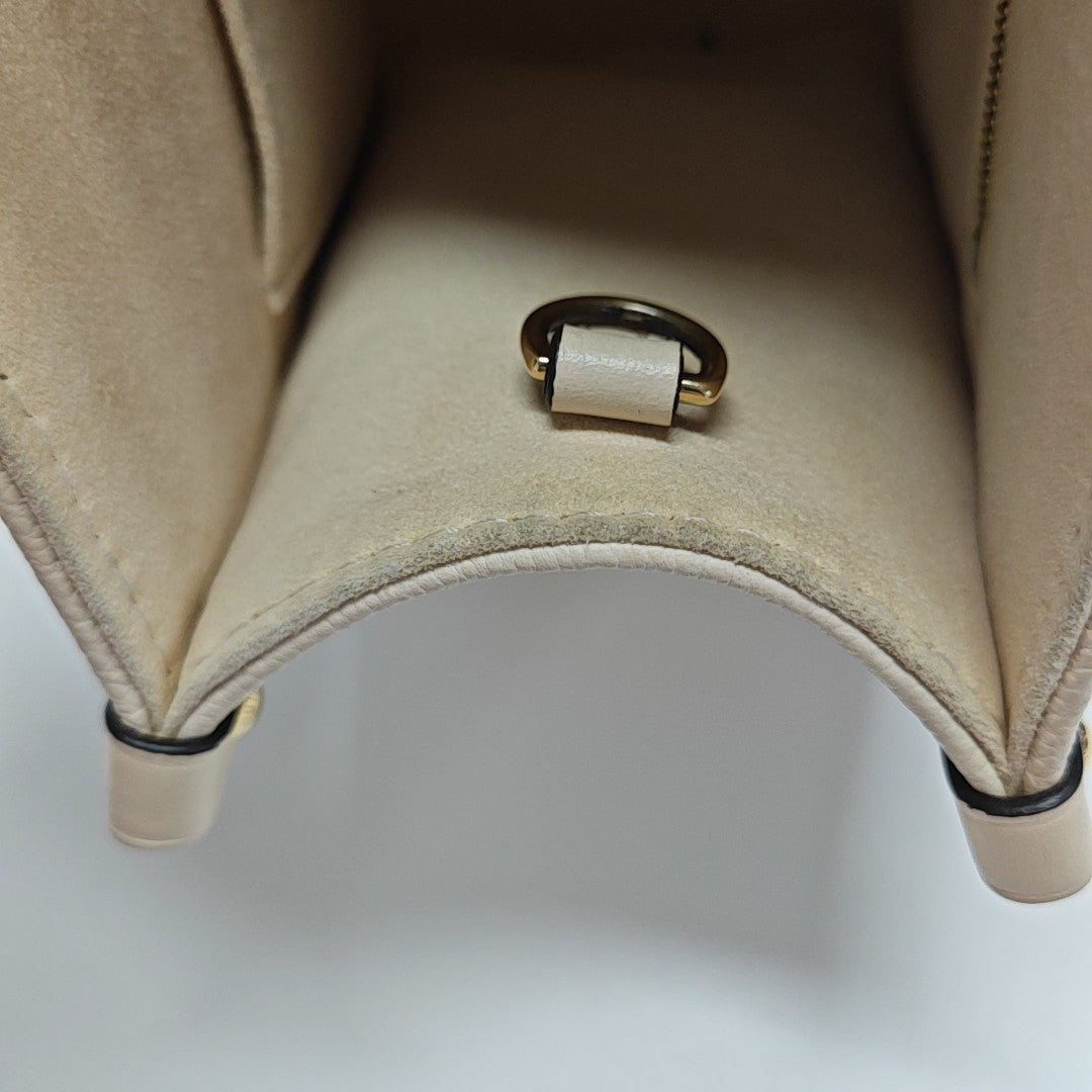 ONTHEGO PM Monogram Calfskin Beige