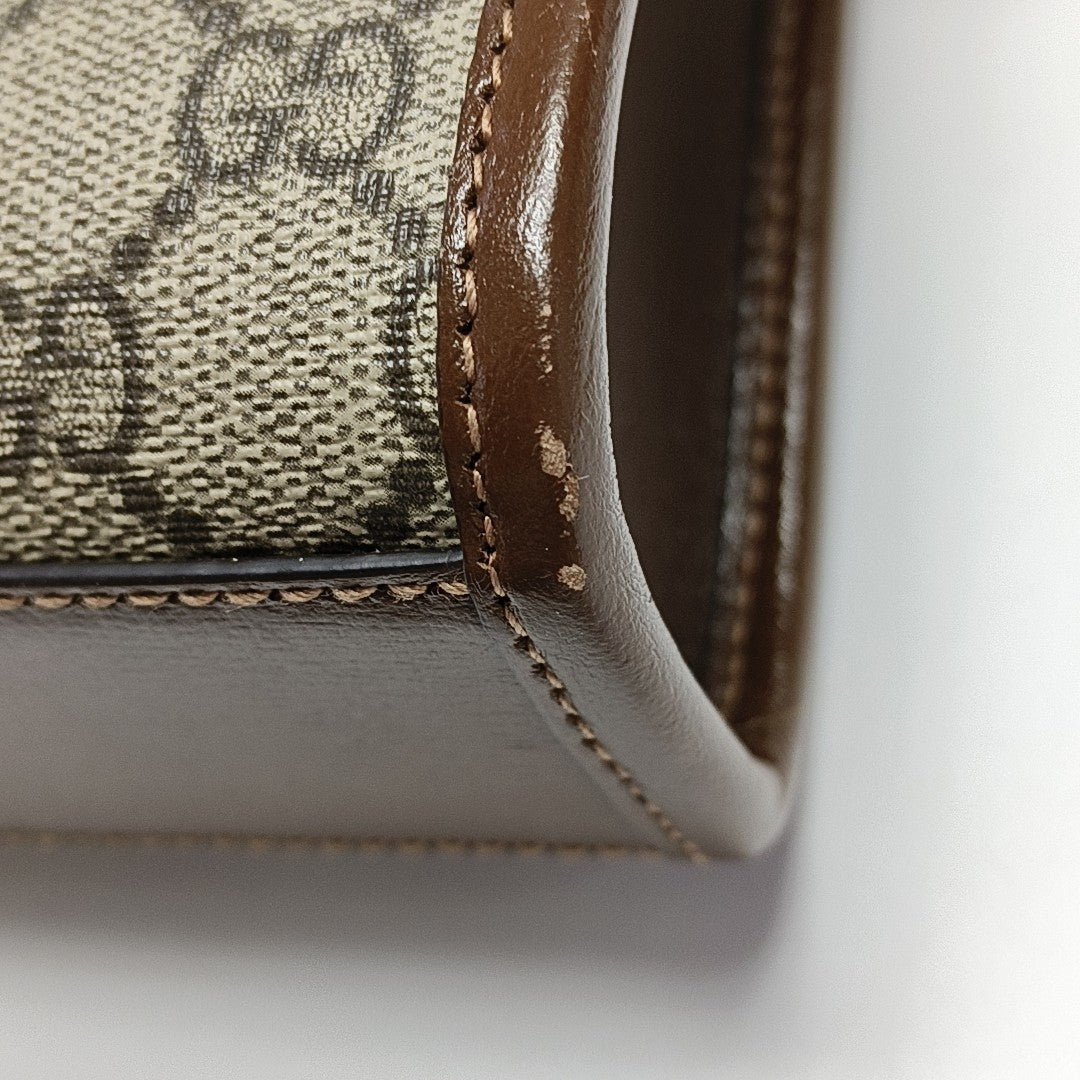 Retro Mini Monogram Coated Canvas Beige