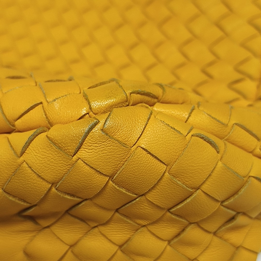 Lambskin Top Handle Bag Yellow