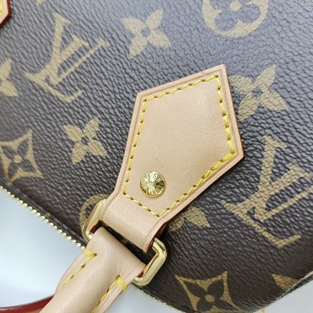 SPEEDY 20 Monogram Coated Canvas Brown