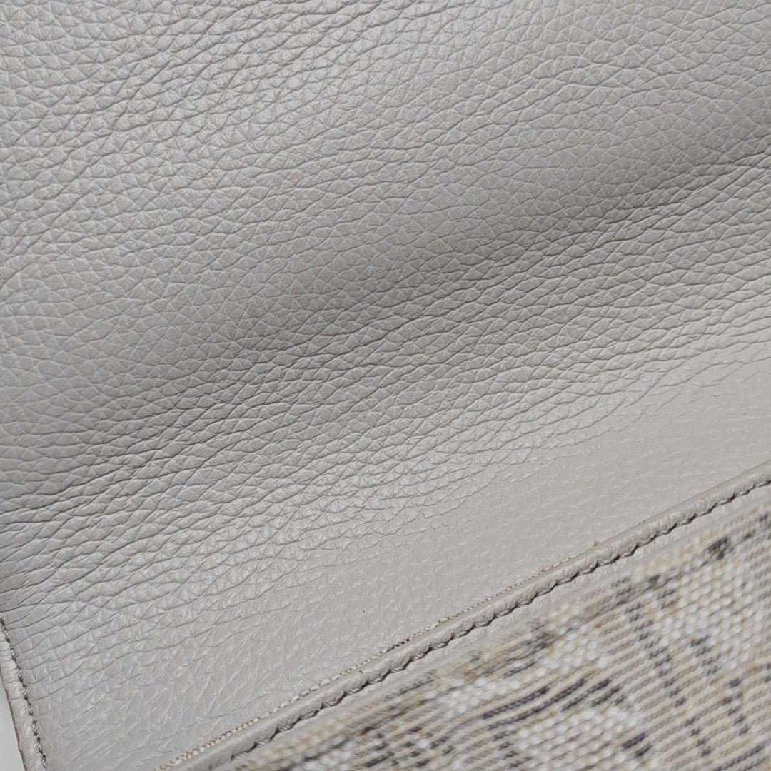 Saddle Medium Oblique Canvas Beige