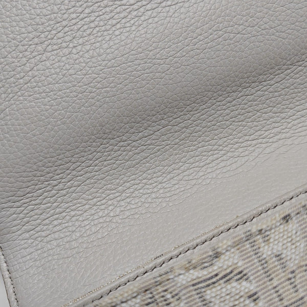 Saddle Medium Oblique Canvas Beige