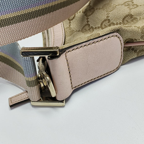 Monogram Coated Canvas Shoulder Bag Beige