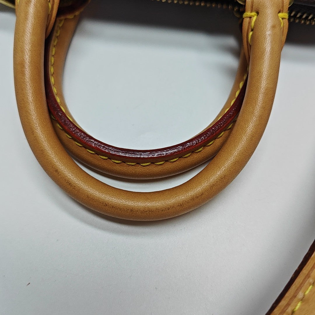 SPEEDY Nano Monogram Coated Canvas Brown