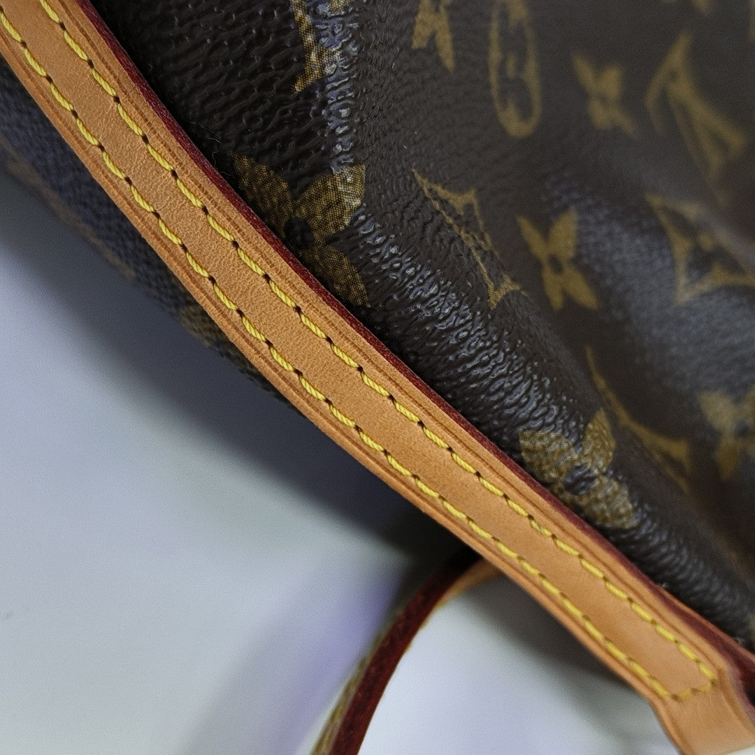 NÉONOÉ Nano Monogram Coated Canvas Brown