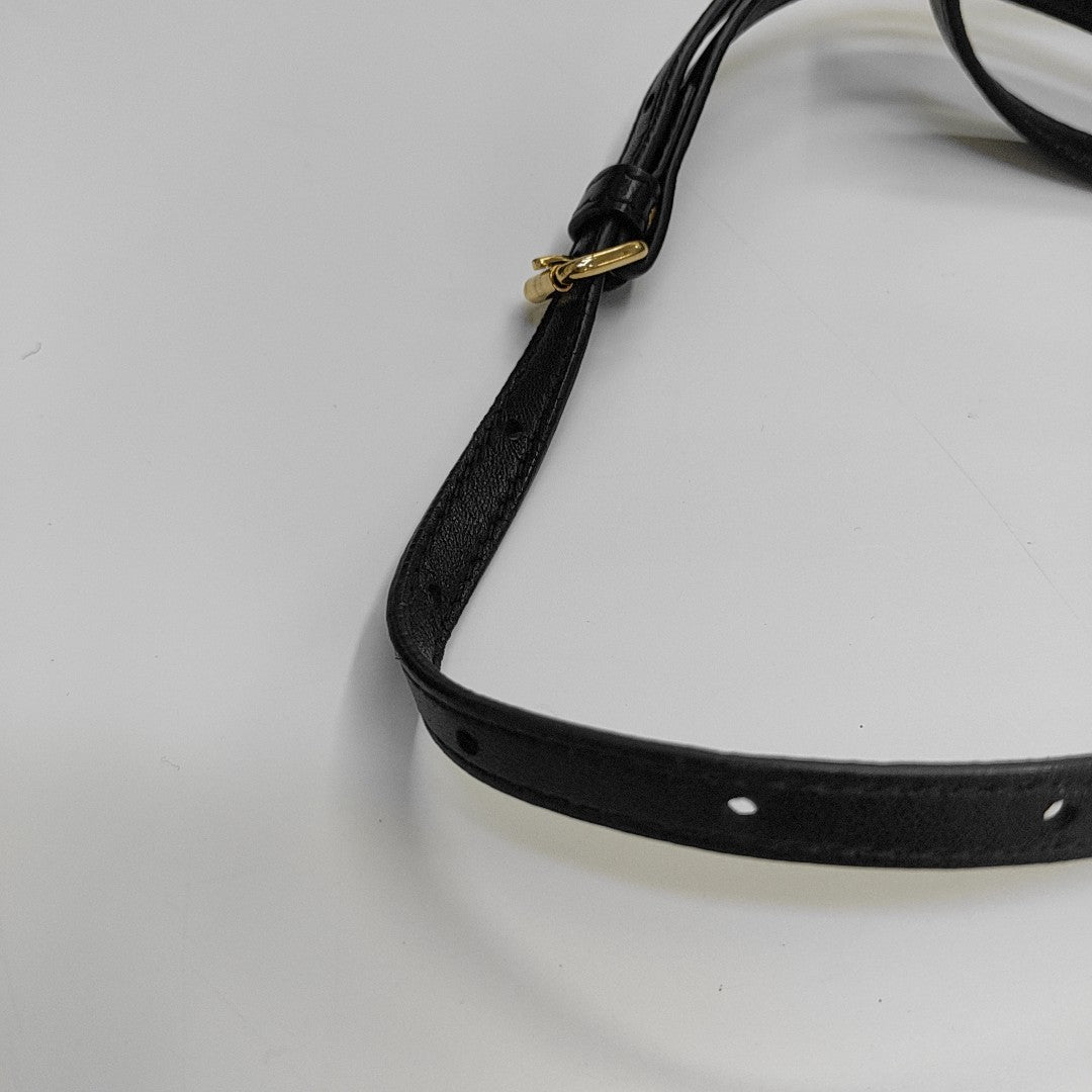 Peekaboo Mini Lambskin Black