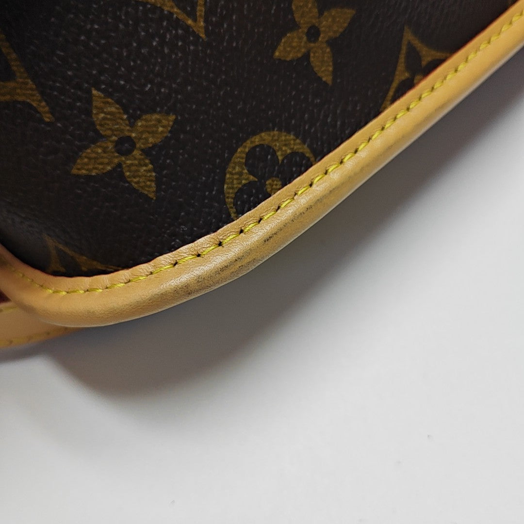 DIANE Monogram Coated Canvas Brown