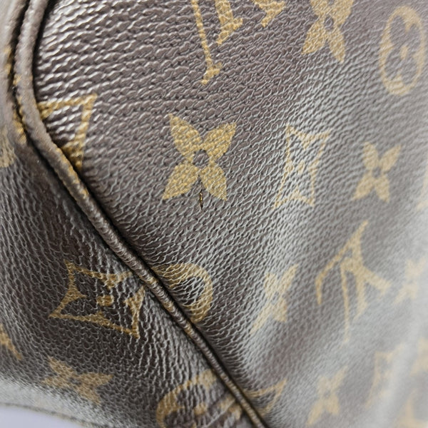 NEVERFULL GM Monogram Coated Canvas Brown