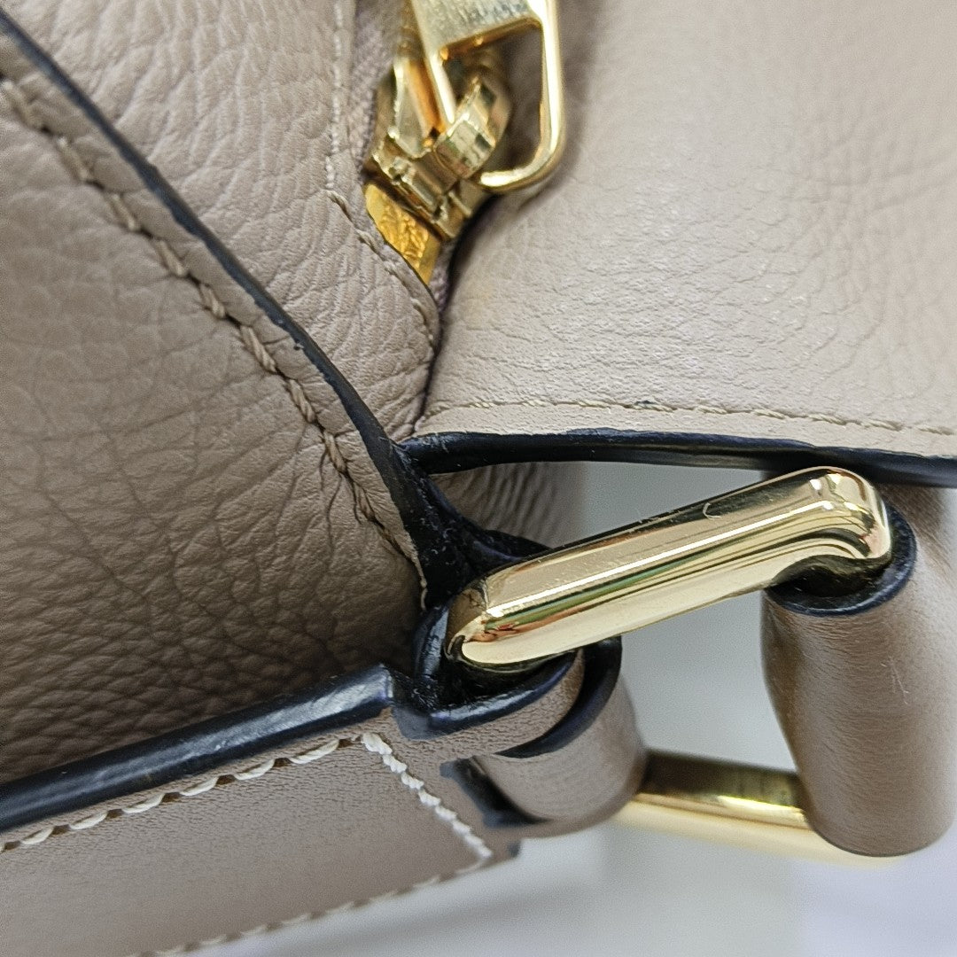 Puzzle Small Calfskin Beige