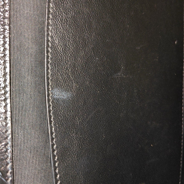 NIKI Medium Chevron Calfskin Black