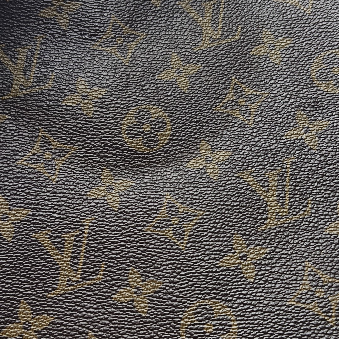 Monogram Coated Canvas Tote Bag Brown