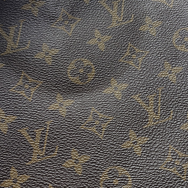 Monogram Coated Canvas Tote Bag Brown