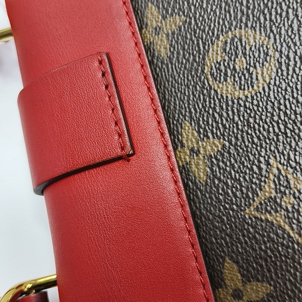LOCKY BB Monogram Coated Canvas Red