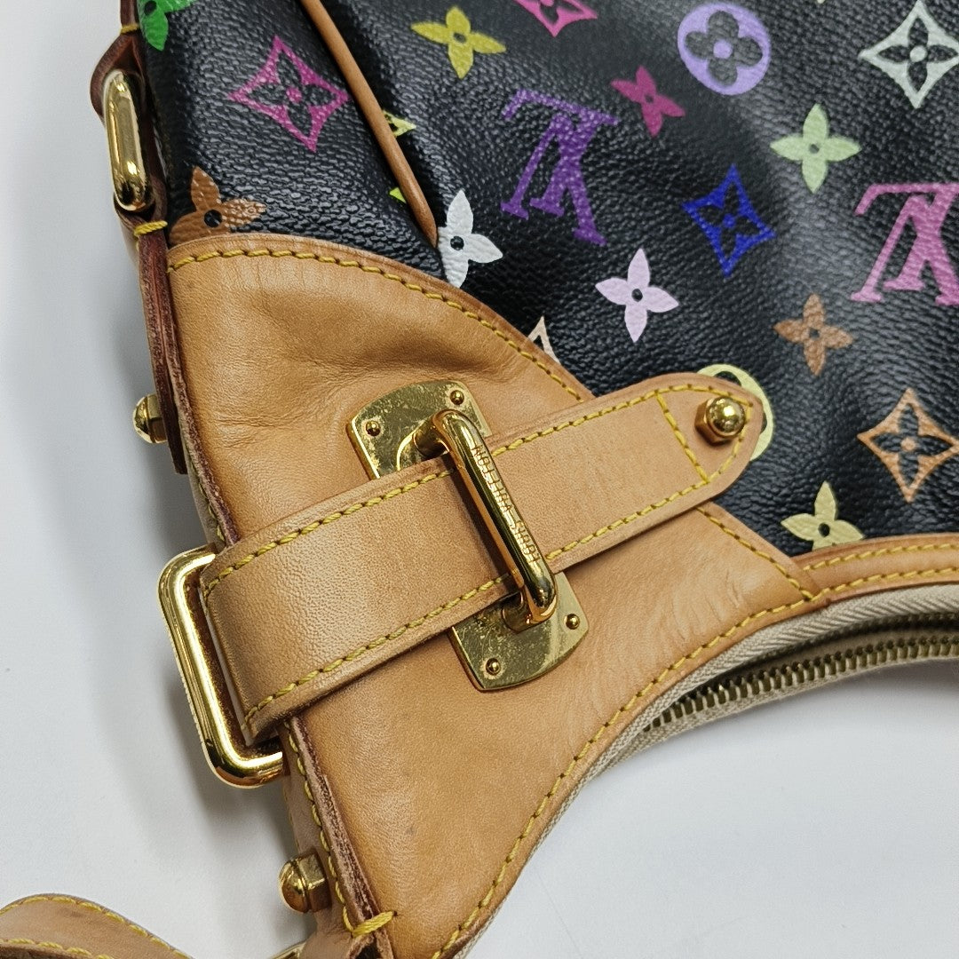 GRETA Monogram Coated Canvas Black