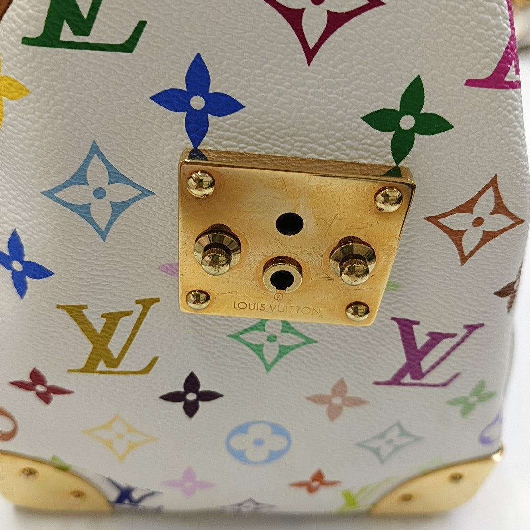 LV × TM SPEEDY 30 Monogram Coated Canvas White