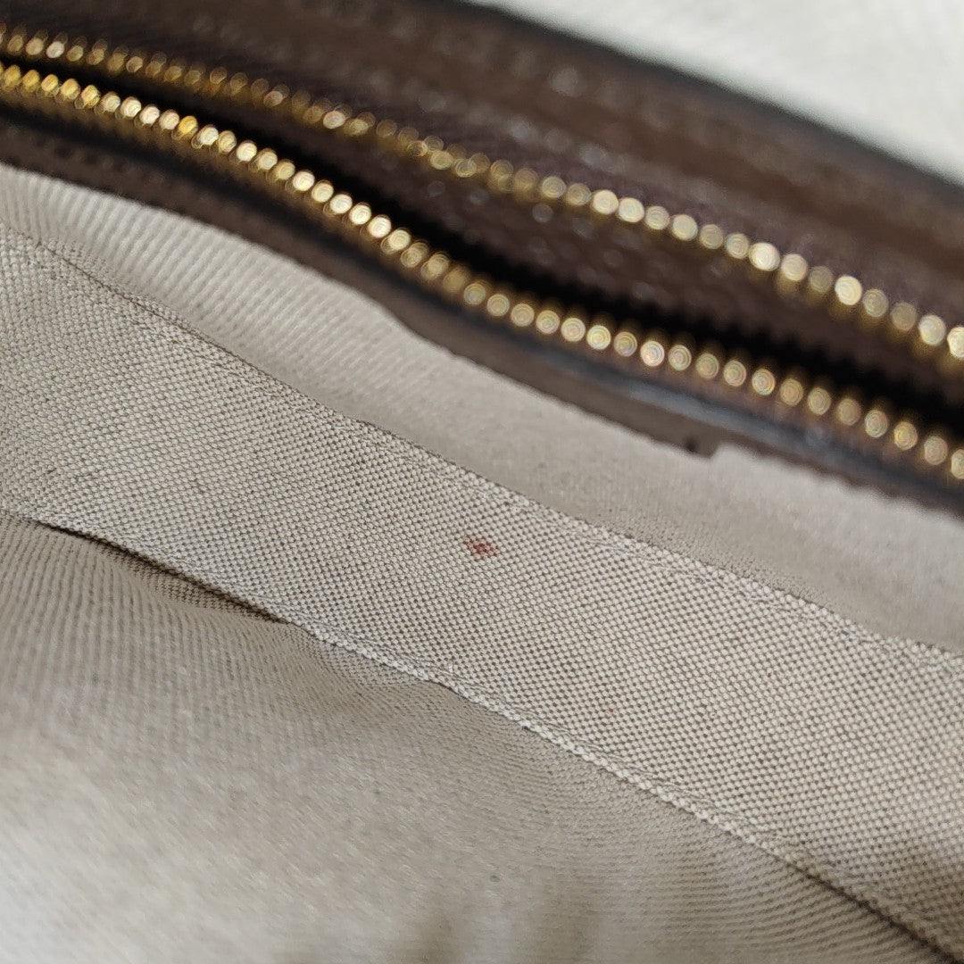 Monogram Coated Canvas Shoulder Bag Mini Beige