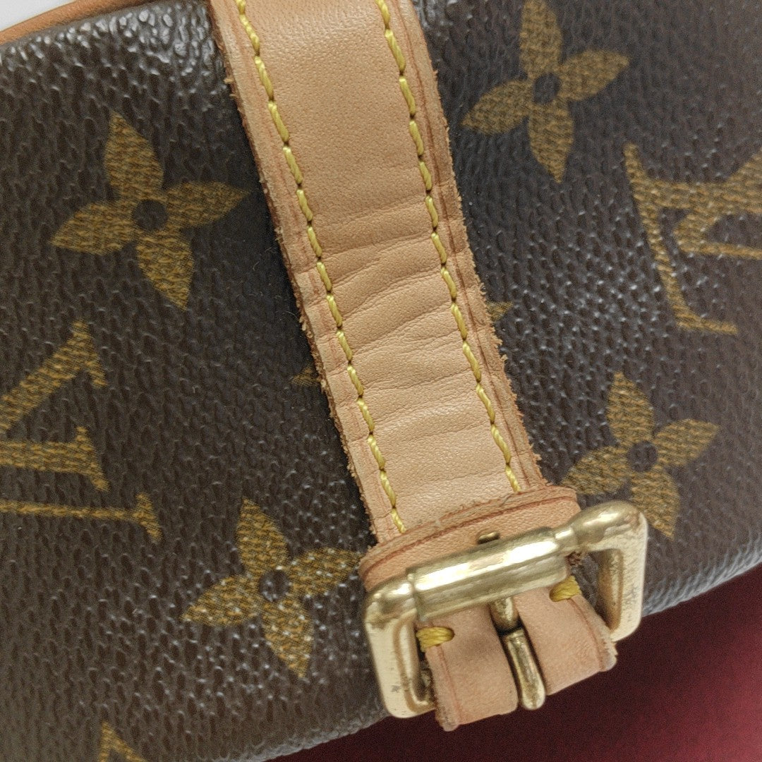 TAMBOURINE Monogram Coated Canvas Brown