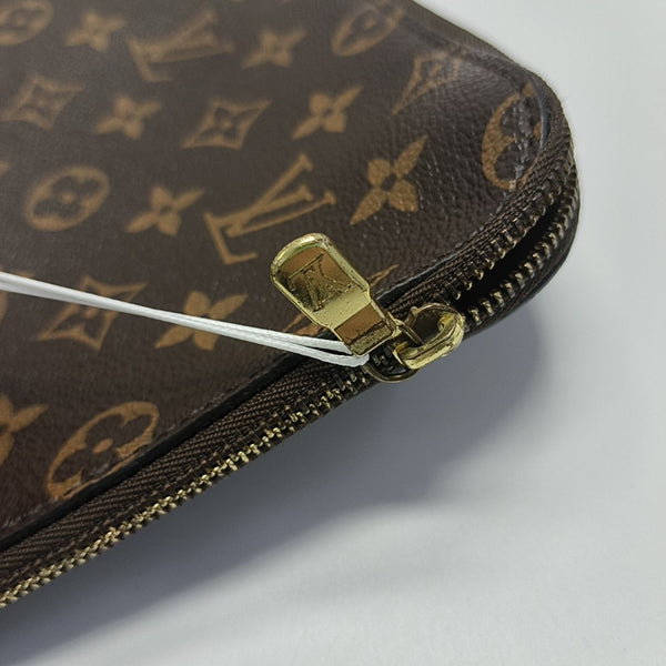 Etui Voyage MM Monogram Coated Canvas Brown