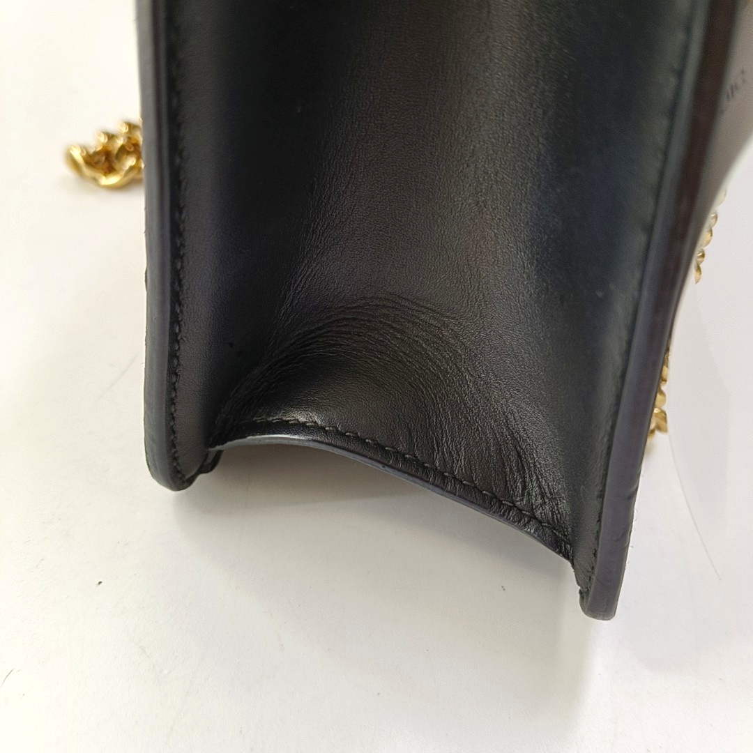 Authenticated pre-owned  Sylvie Mini Calfskin Black - Shoulder Bag at Looply