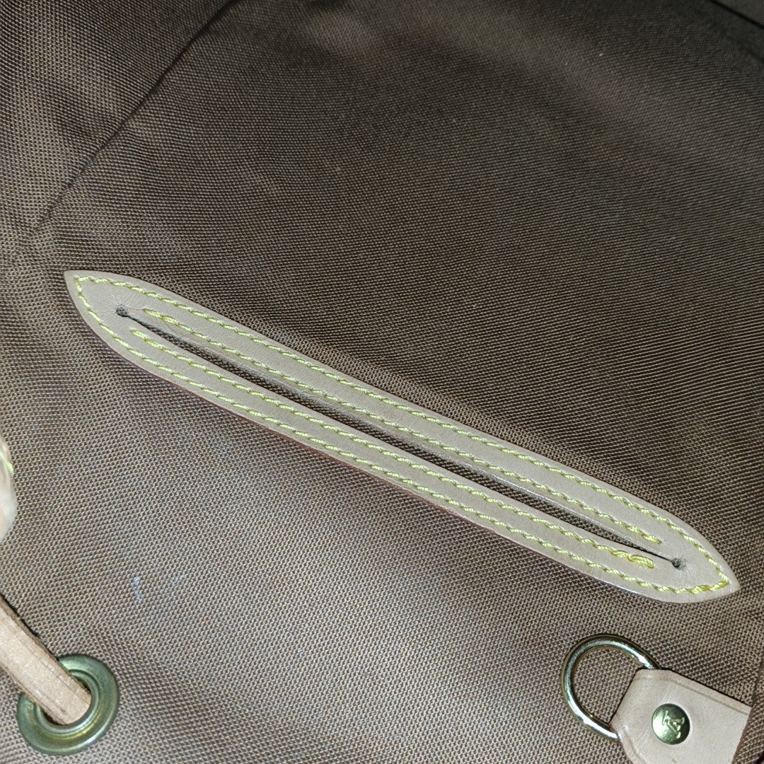 MONTSOURIS MM Monogram Coated Canvas Brown