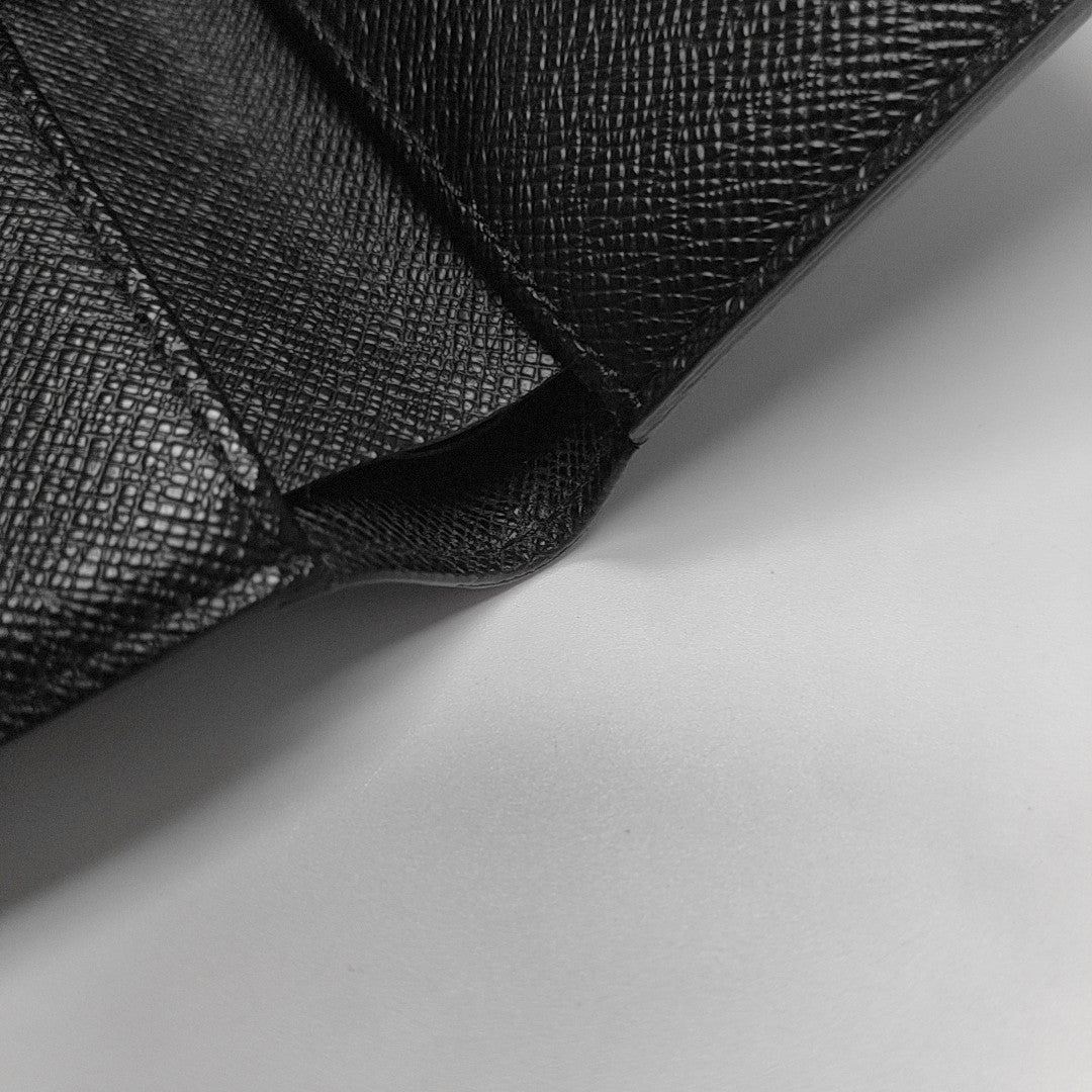 AMERIGO Damier Graphite Coated Canvas Gray Wallet