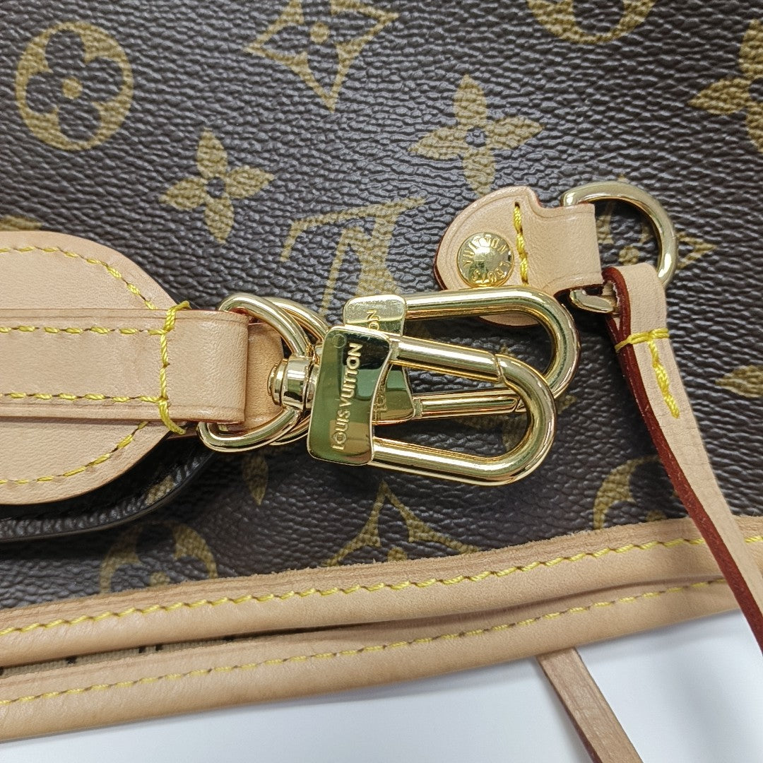 NEVERFULL INSIDE OUT GM Monogram Coated Canvas Brown