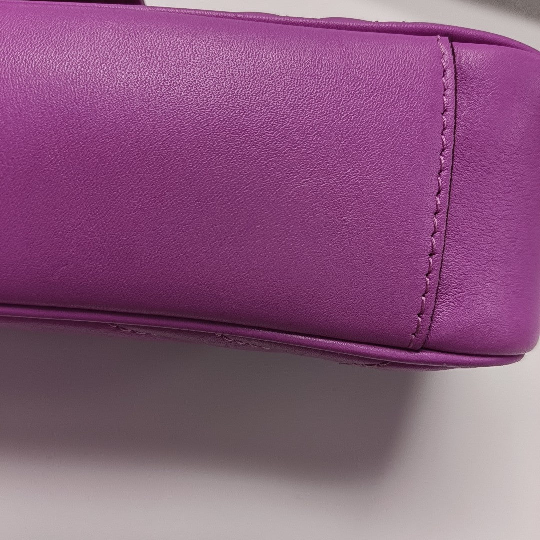 GG Marmont Small Quilted Calfskin Pink
