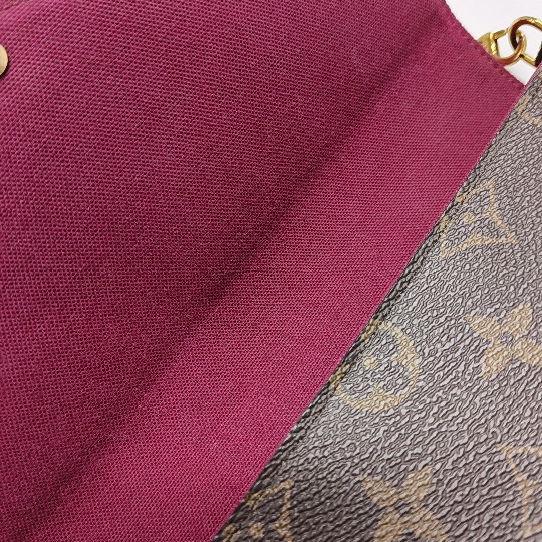 FÉLICIE Monogram Coated Canvas Brown