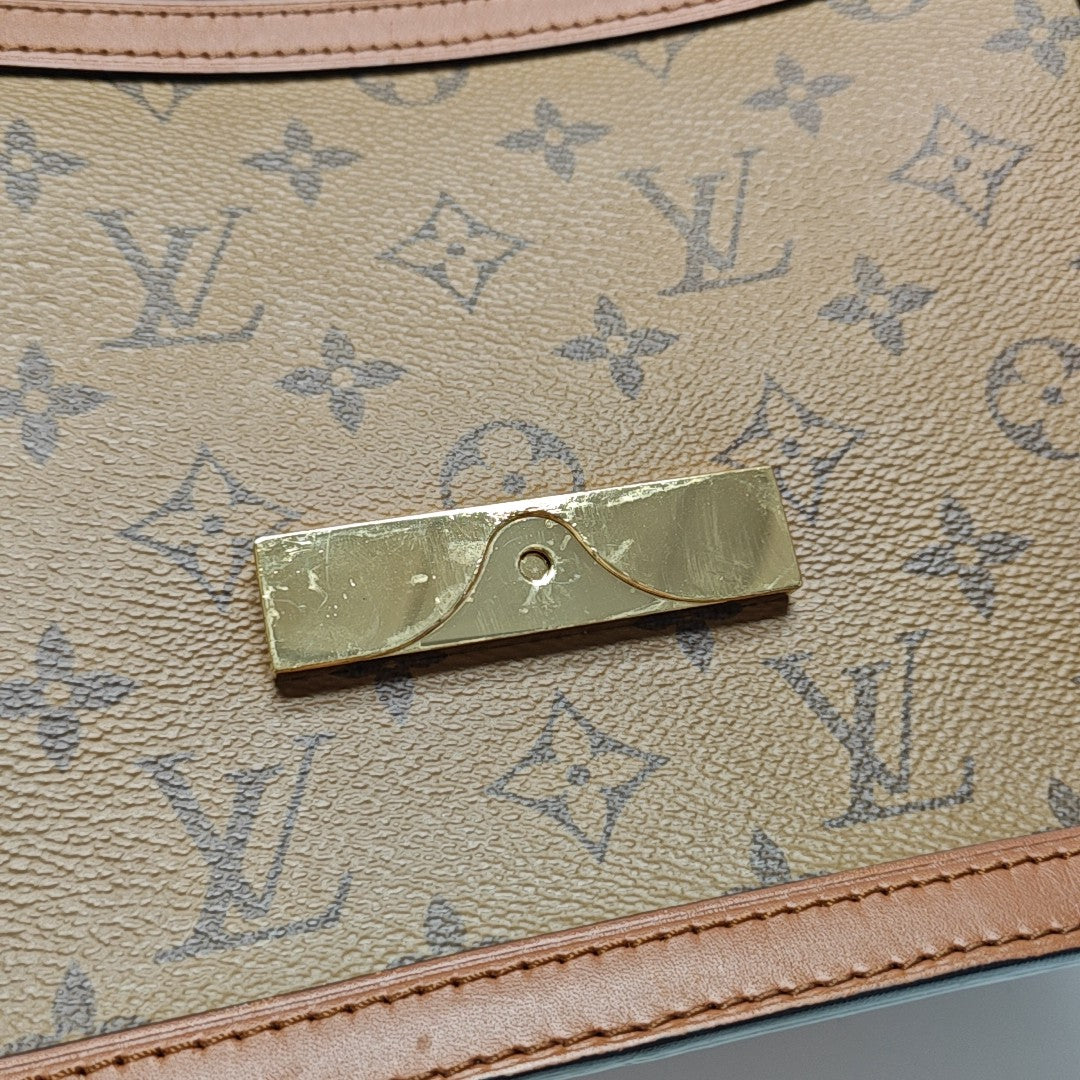 DAUPHINE MM Monogram Coated Canvas Brown