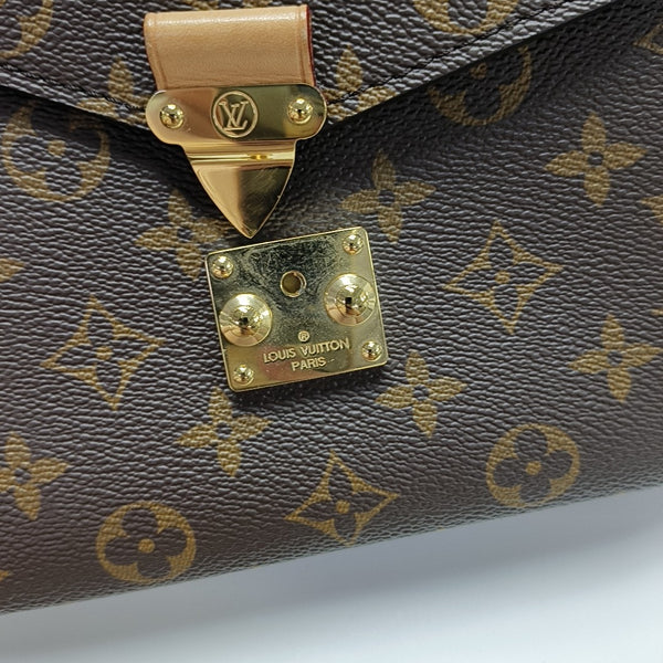 MÉTIS MM Monogram Coated Canvas Brown