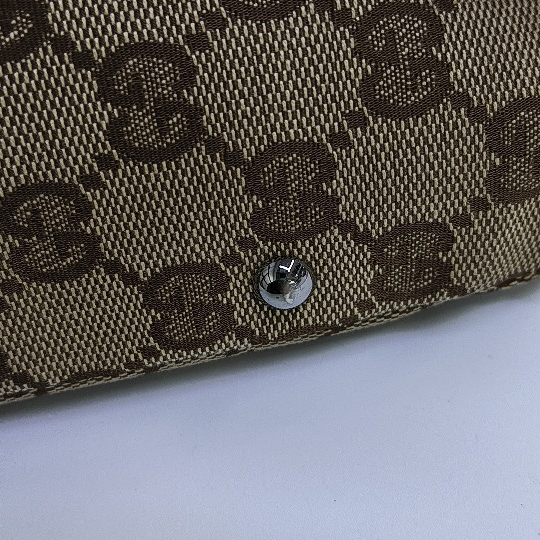 Monogram Canvas Top Handle Bag Brown