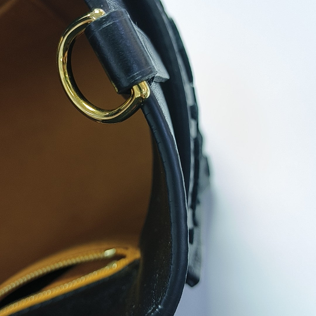 ON MY SIDE MM Monogram Calfskin Black