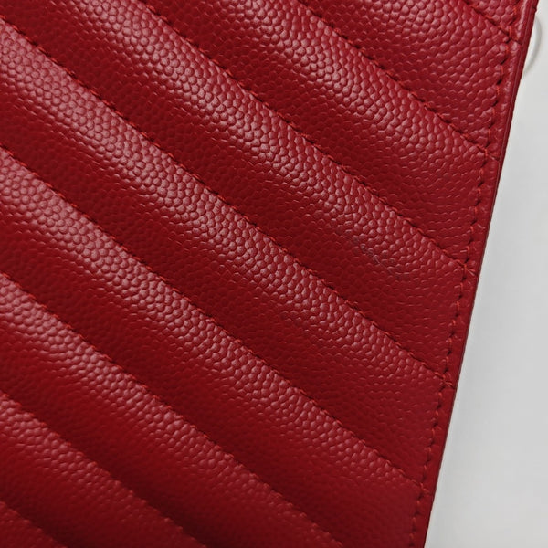 MONOGRAM Medium Chevron Calfskin Red