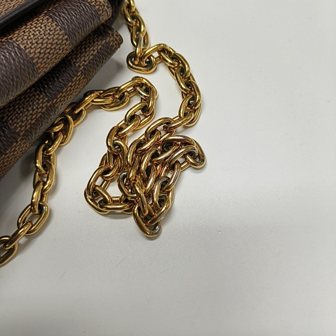 VAVIN PM Damier Ebene Coated Canvas Brown