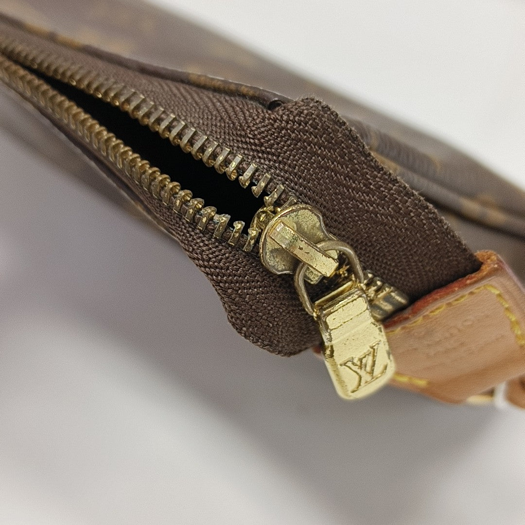 ACCESSOIRES GM Monogram Coated Canvas Brown